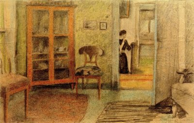 Notre salon avec vue sur le couloir - August Macke
